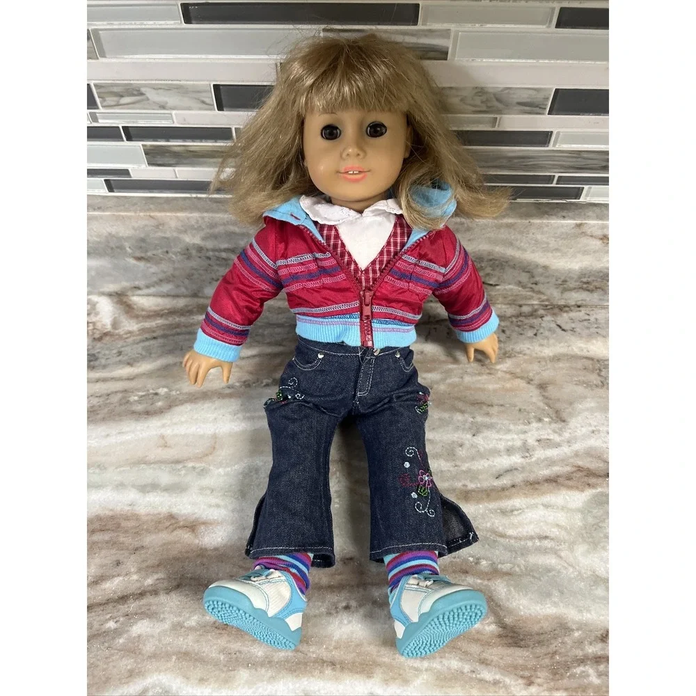 2008 Pleasant Company American Girl Doll Blonde Hair Brown Eyes 18